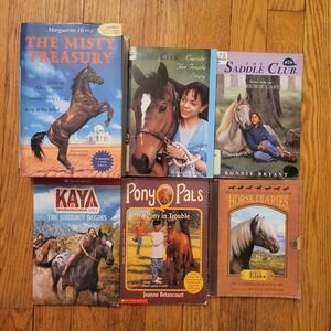 8 Horse Lover Books Misty Treasury Saddle Club Pony Pals Kaya Gift American Girl